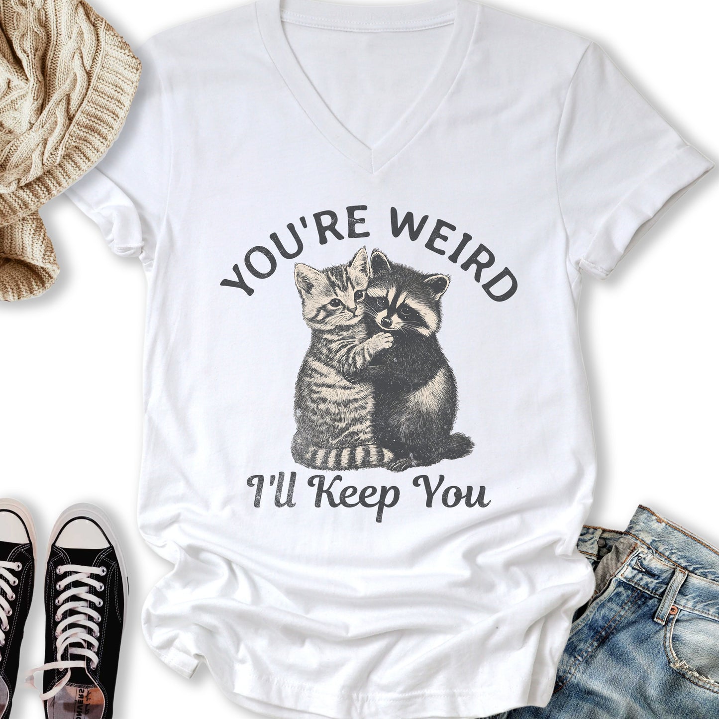 You're Weird V-Neck Tee