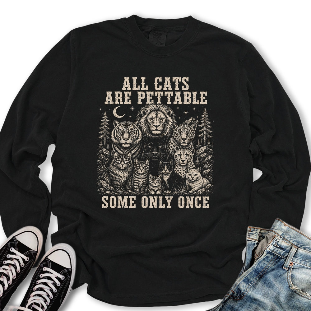 All Cats Are Pettable II Long Sleeve Tee