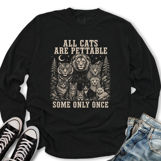 All Cats Are Pettable II Long Sleeve Tee