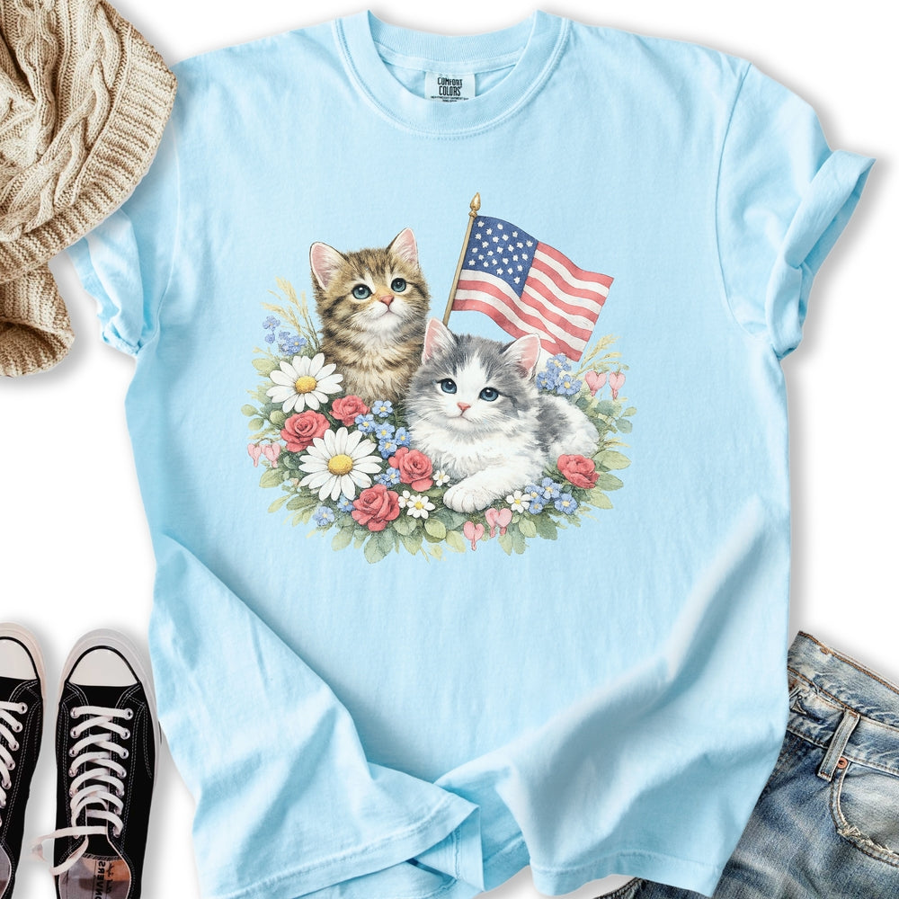Vintage 4th July Kittens T-Shirt
