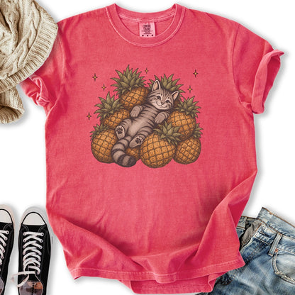 Pineapple Cat Relaxed Tee