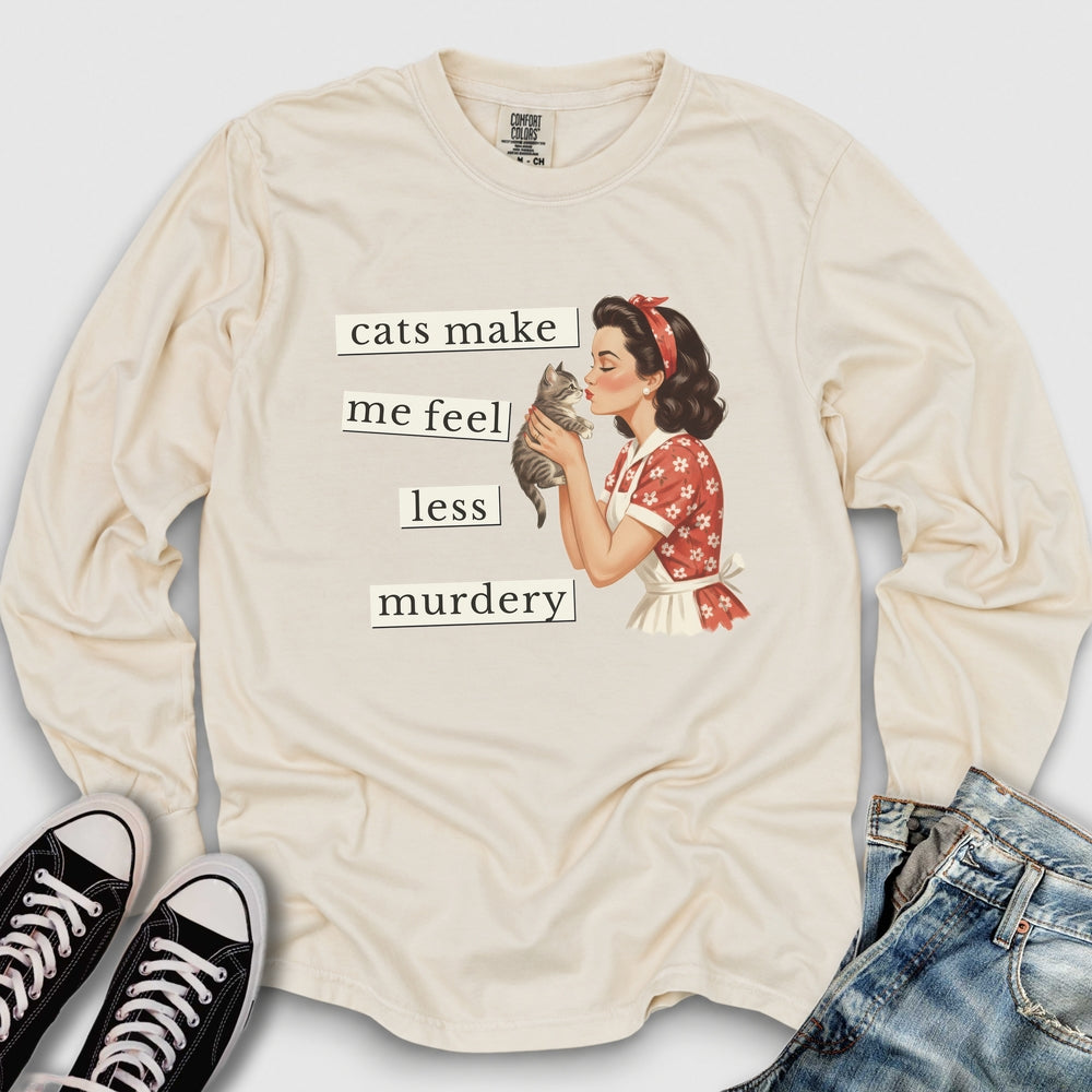 Less Murdery Long Sleeve Tee