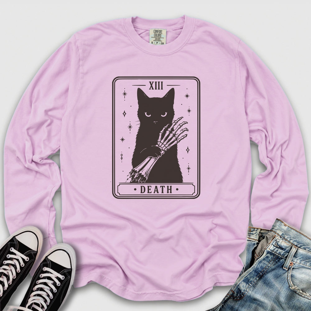 Death Cat Tarot Long Sleeve Tee