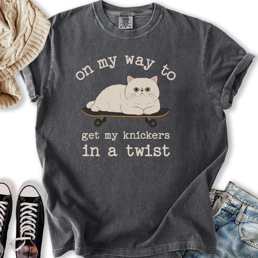 Knickers In A Twist Cat T-Shirt
