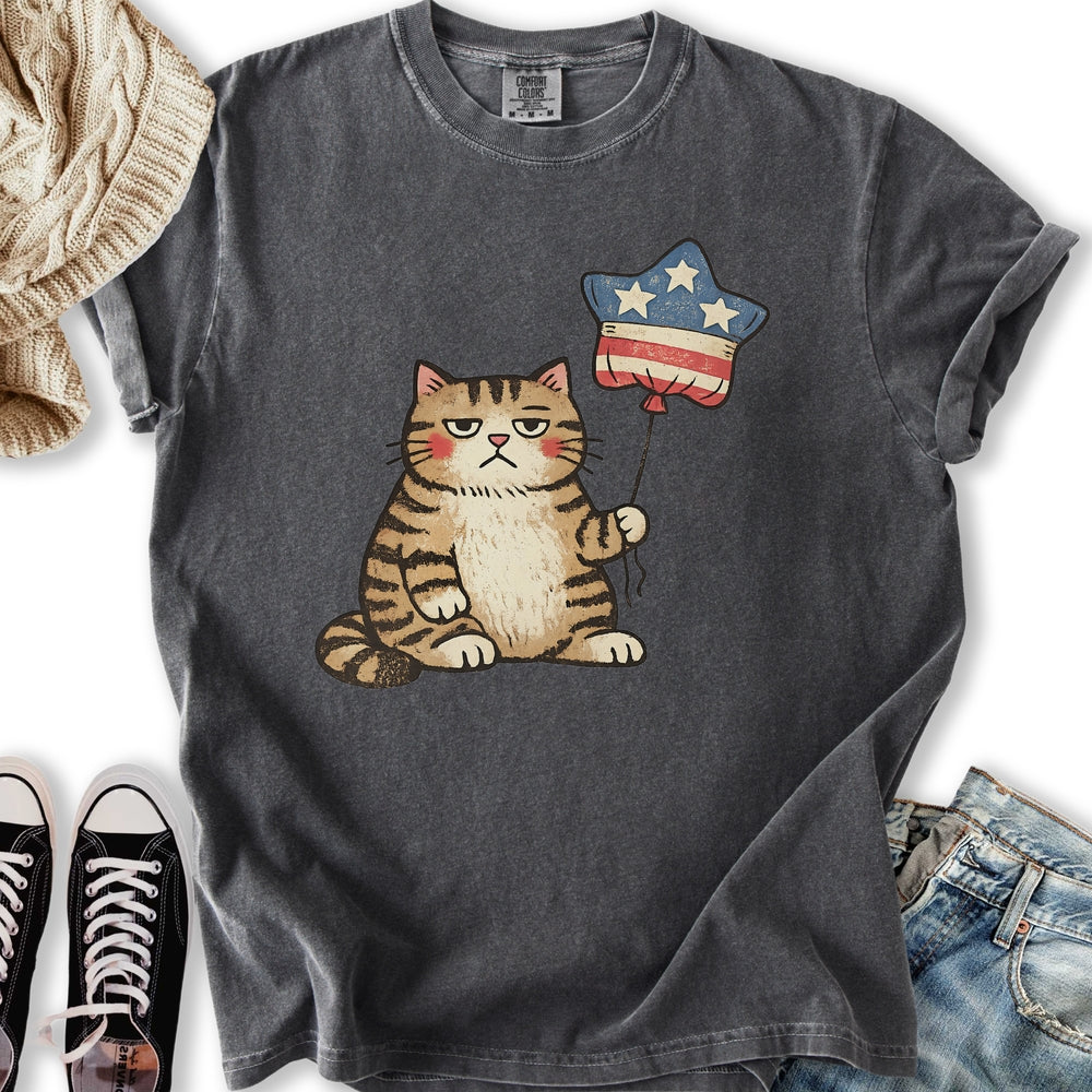 Unbothered Cat Patriot T-Shirt