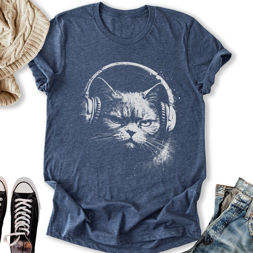 Headphones Cat Classic Tee
