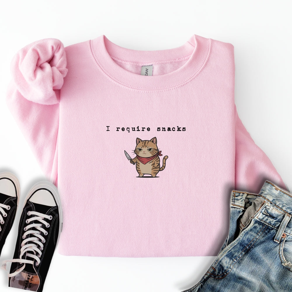 I Require Snacks Sweatshirt