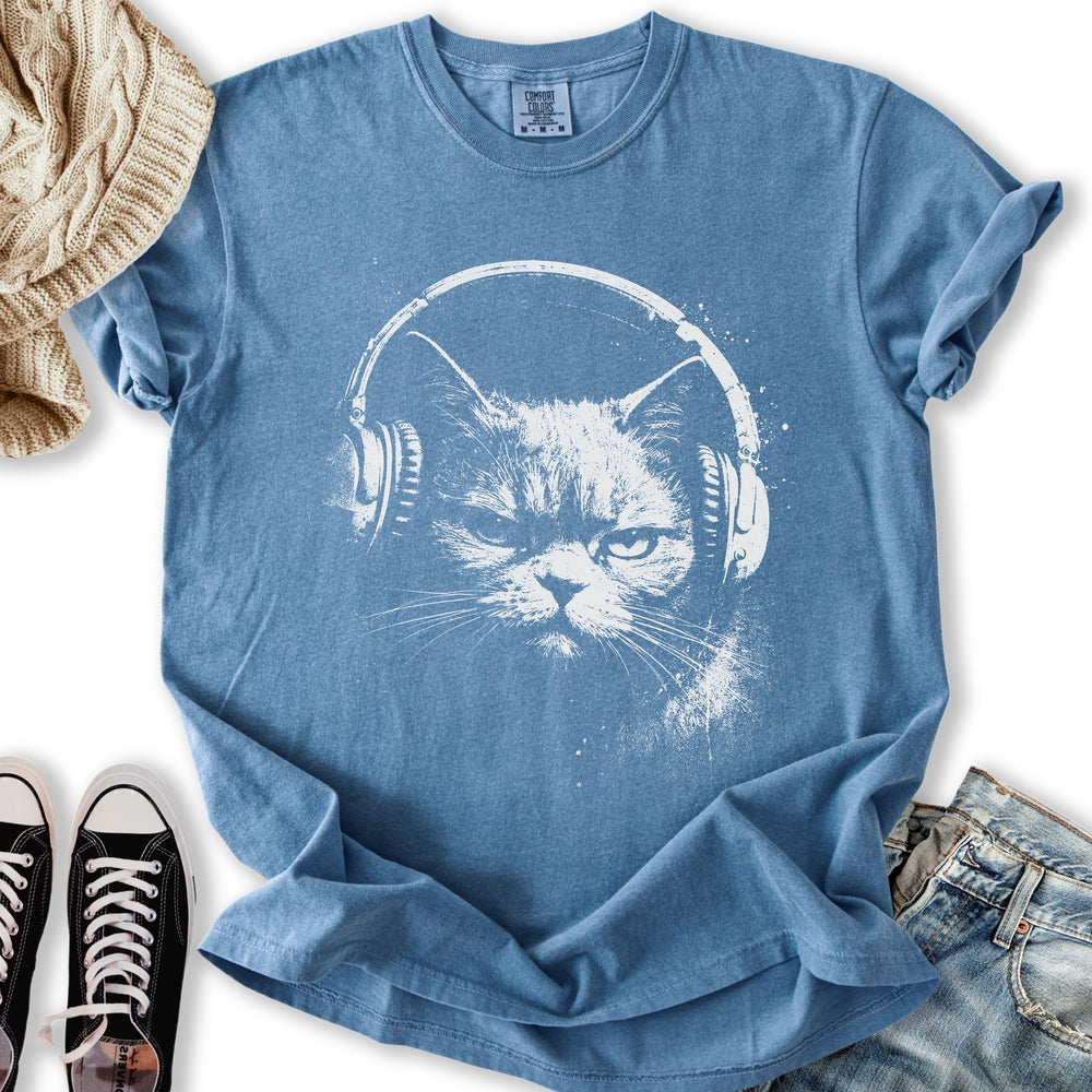 Headphones Cat T-Shirt