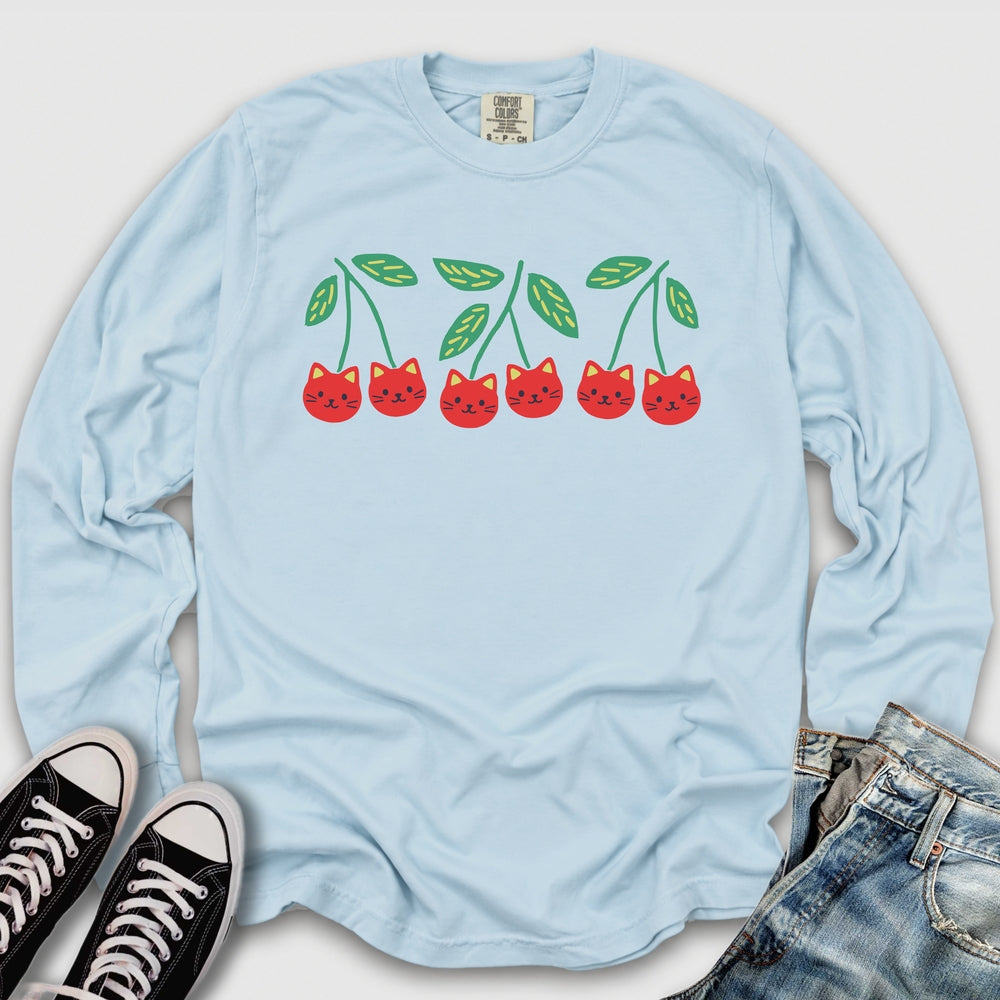 Cherry Kittens Long Sleeve Tee
