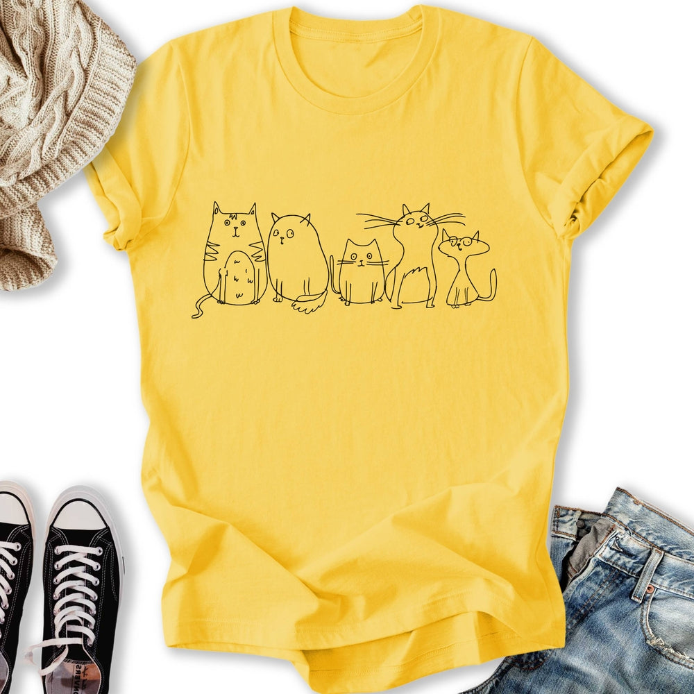 Vintage Cats Sketch Classic Tee
