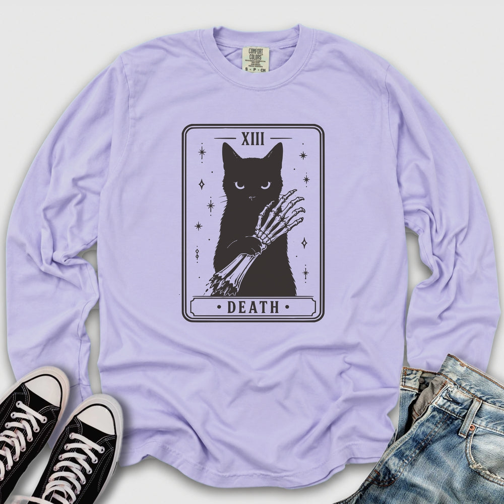 Death Cat Tarot Long Sleeve Tee