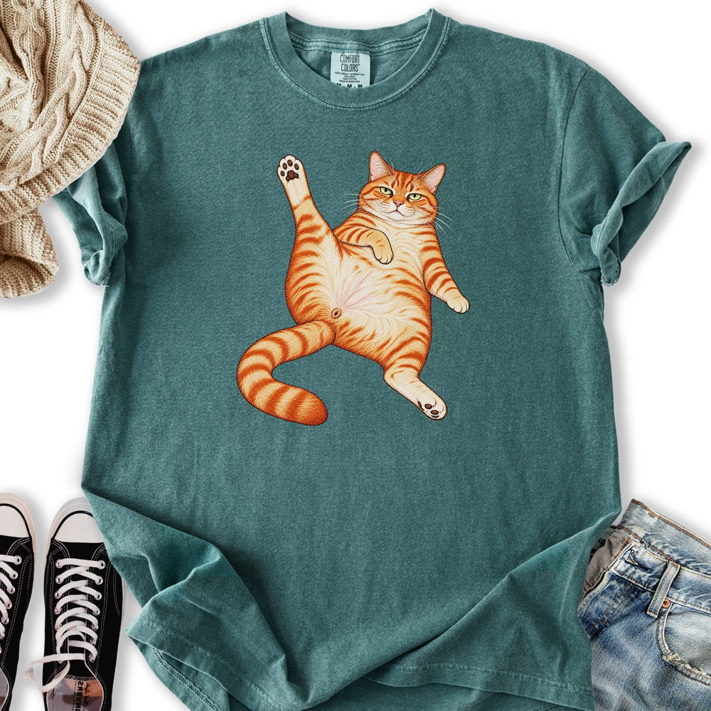 Stretching Ginger Tabby Relaxed Tee