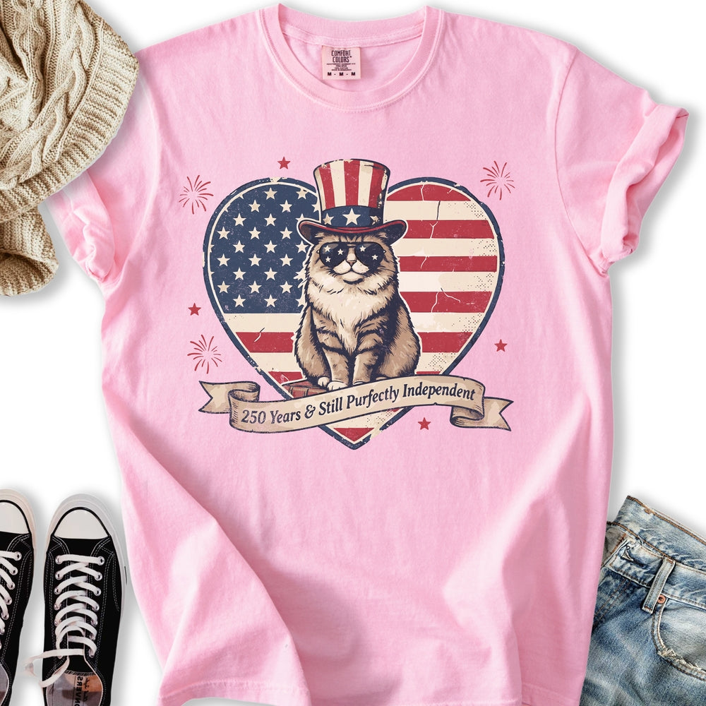 Purfectly Independent Cat T-Shirt
