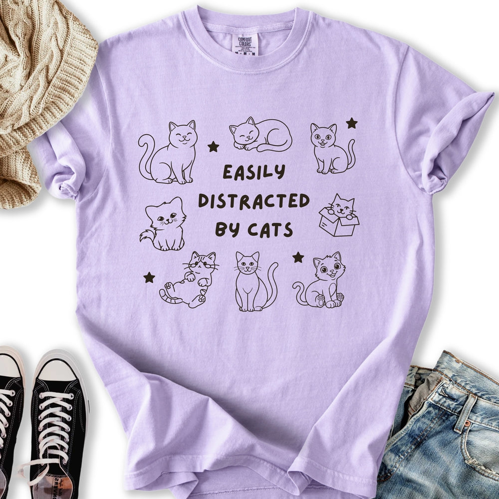 Distracted by Cats T-Shirt