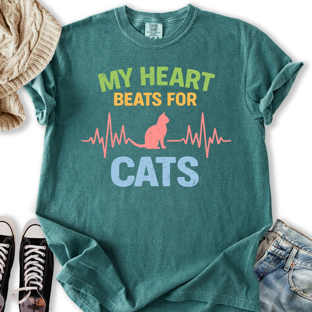 Heart Beats for Cats T-Shirt