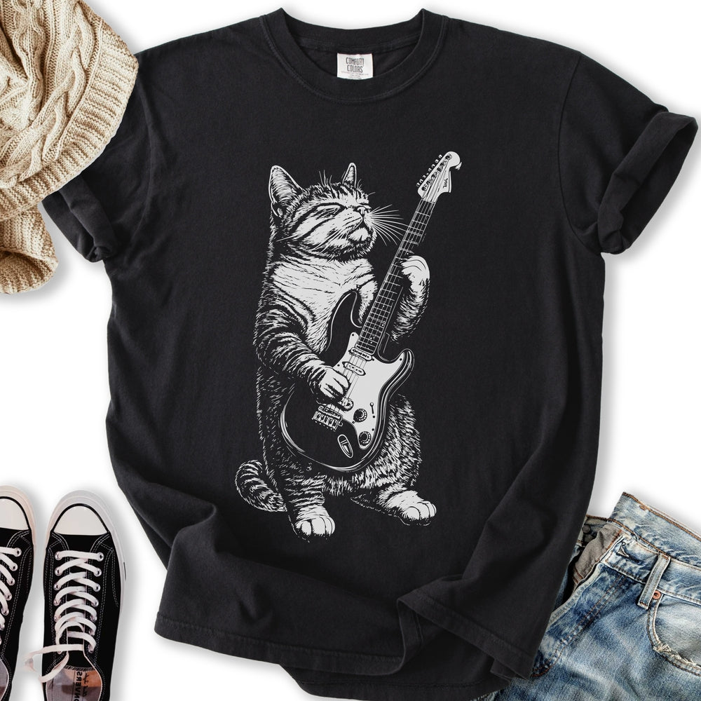 Electric Guitar Cat T-Shirt