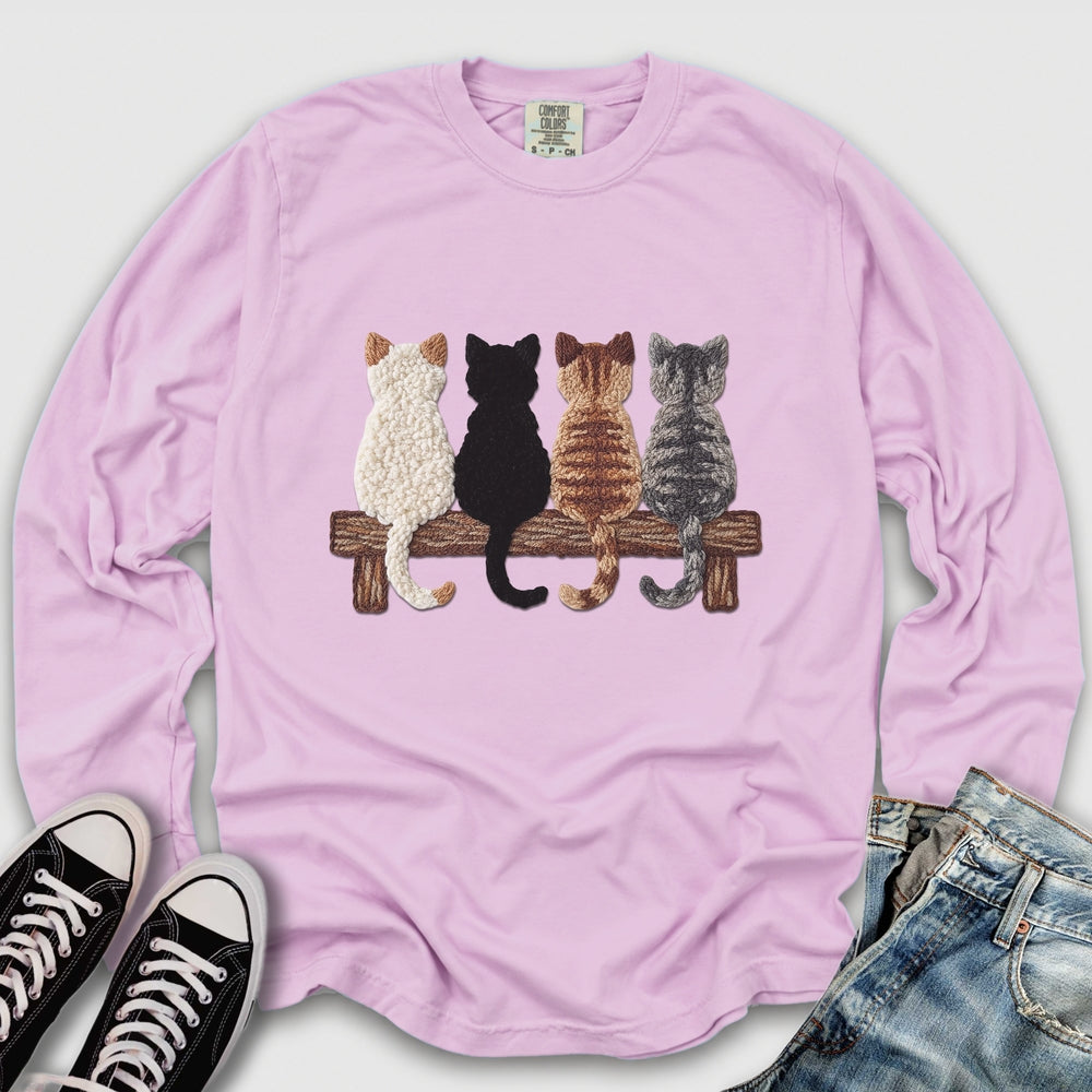 Four Cats Yarn Long Sleeve Tee