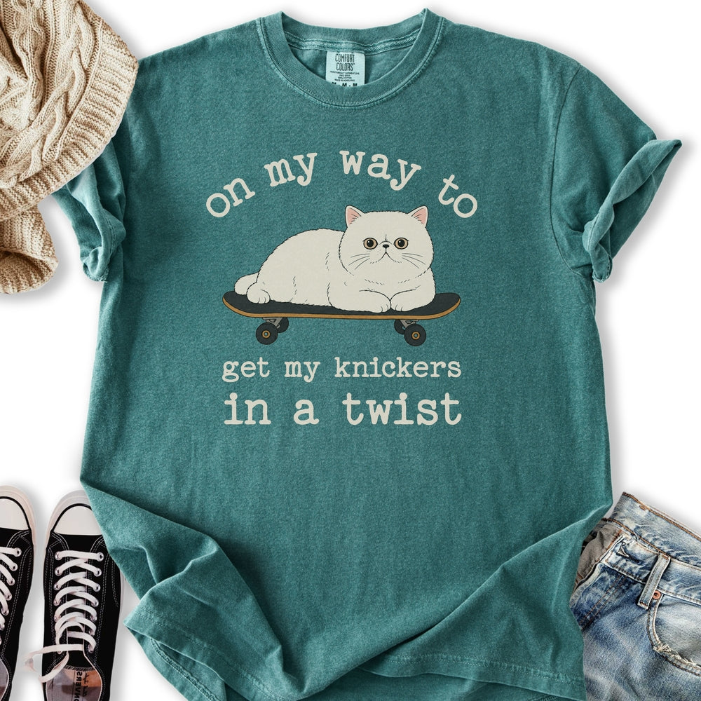 Knickers In A Twist Cat T-Shirt