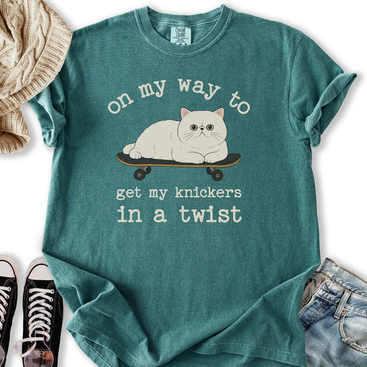 Knickers In A Twist Cat T-Shirt