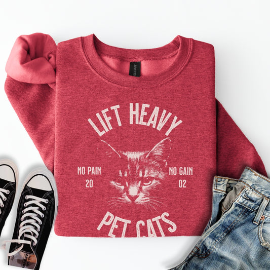 Lift Heavy Pet Cats Sweatshirt