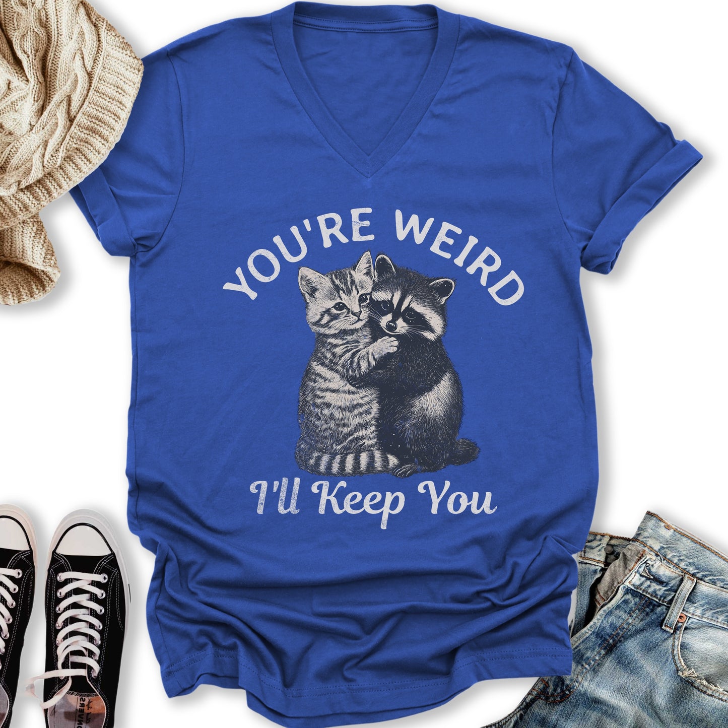 You're Weird V-Neck Tee