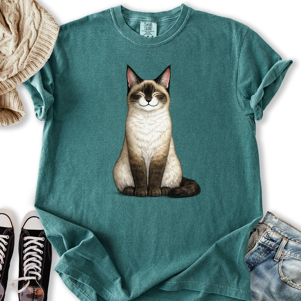 Smiling Siamese Cat T-Shirt