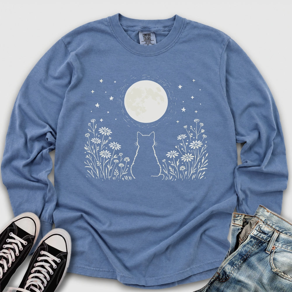 Kitten Moon Long Sleeve Tee