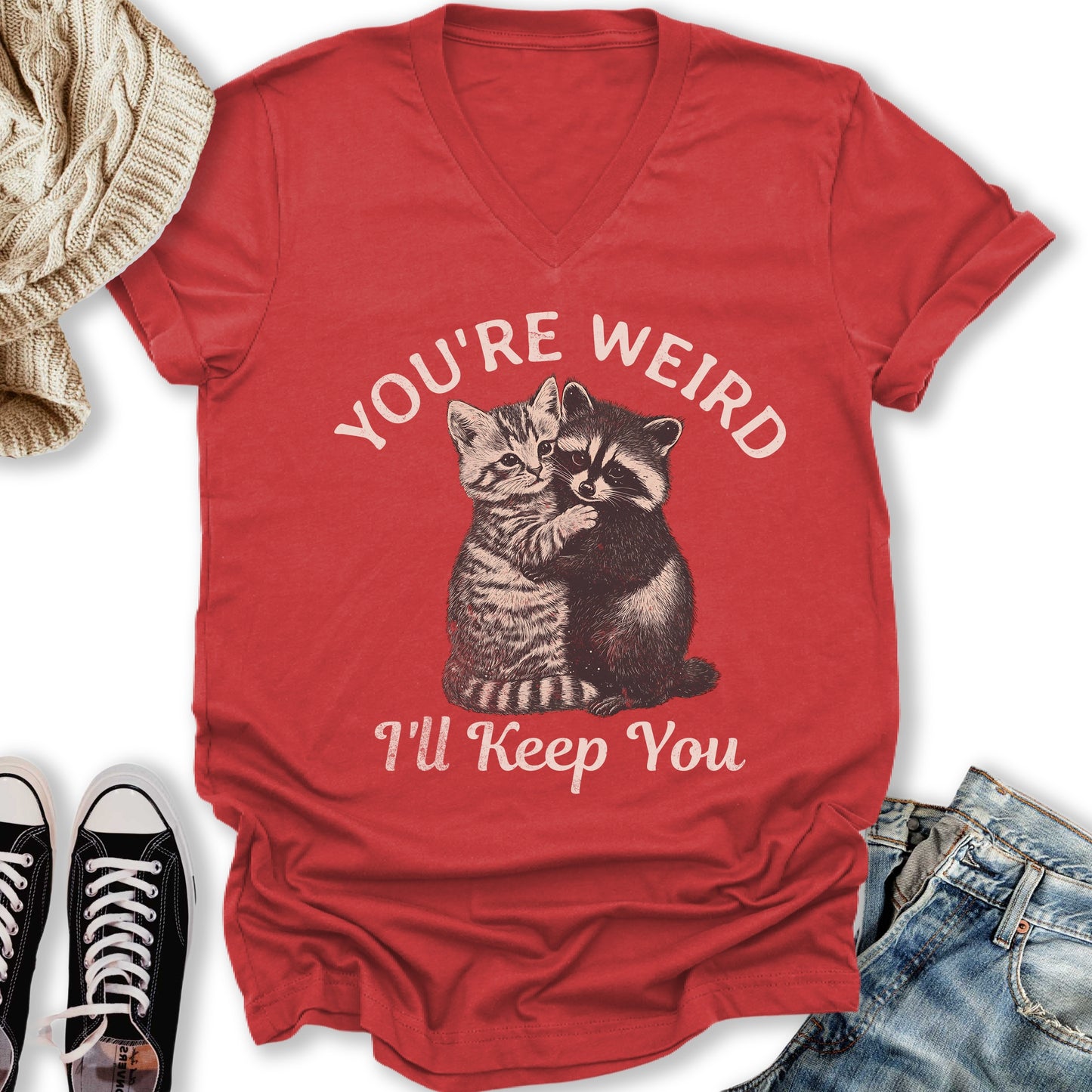 You're Weird V-Neck Tee