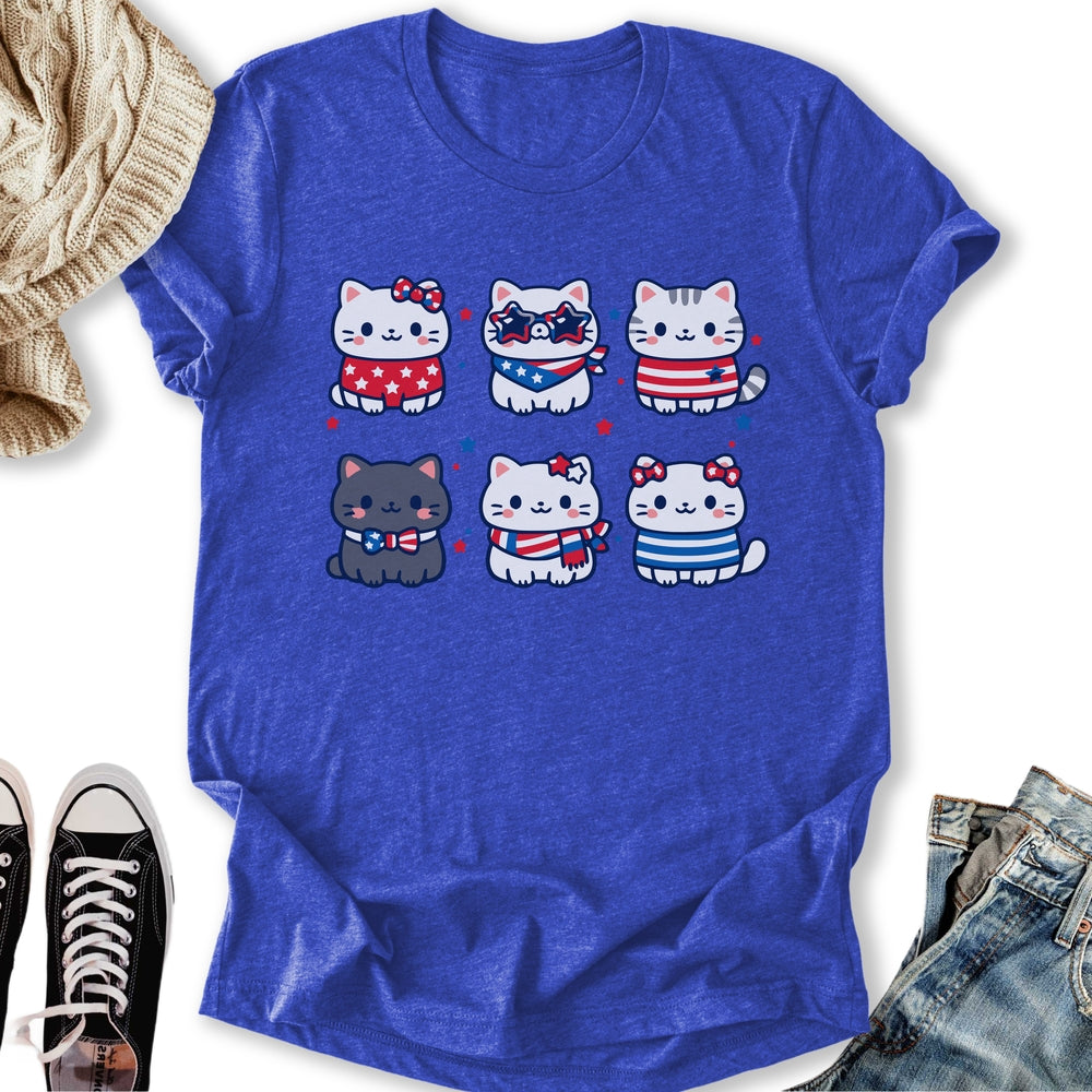 Cute Patriotic Cats T-Shirt