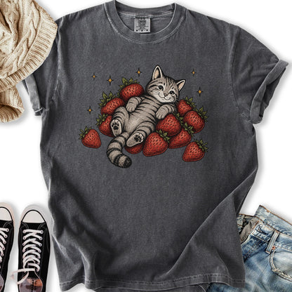 Strawberry Cat Relaxed Tee
