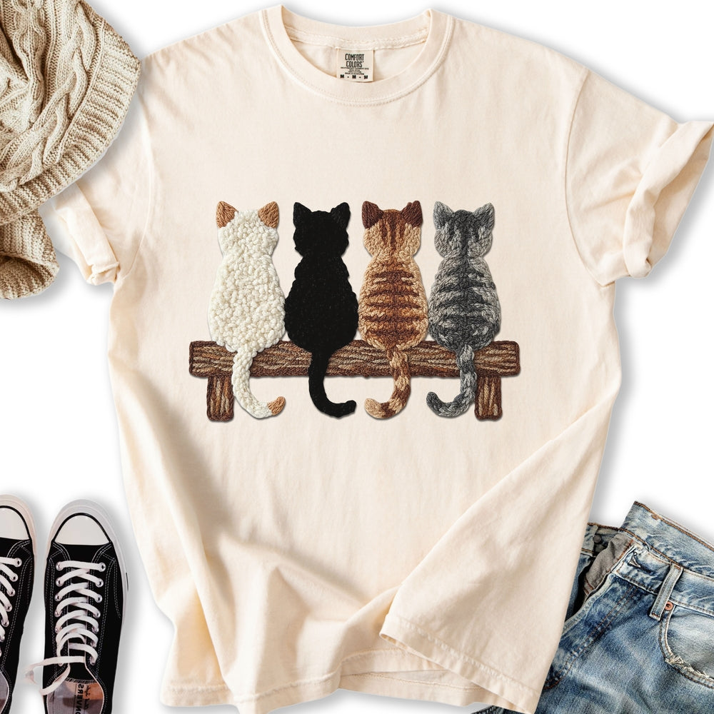 Four Cats Yarn T-Shirt