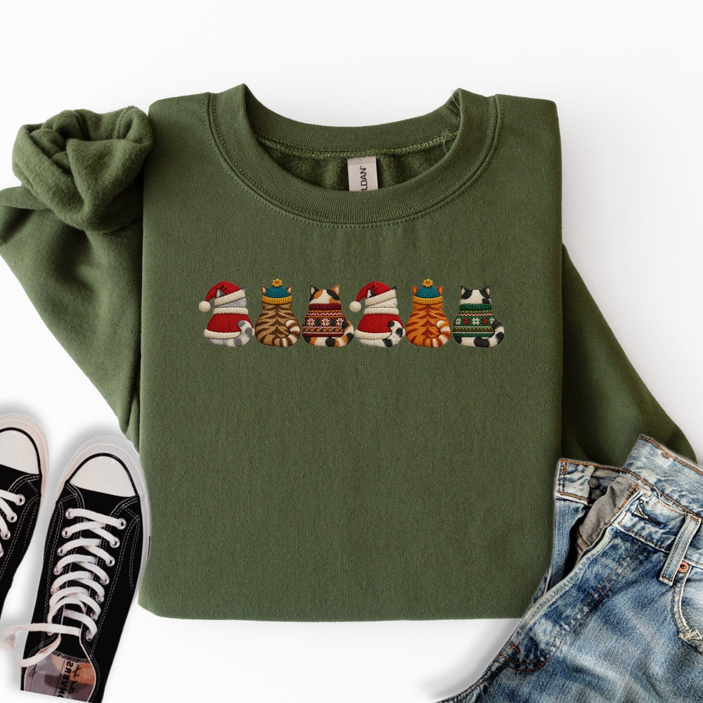 Christmas Sweater Cats Sweatshirt