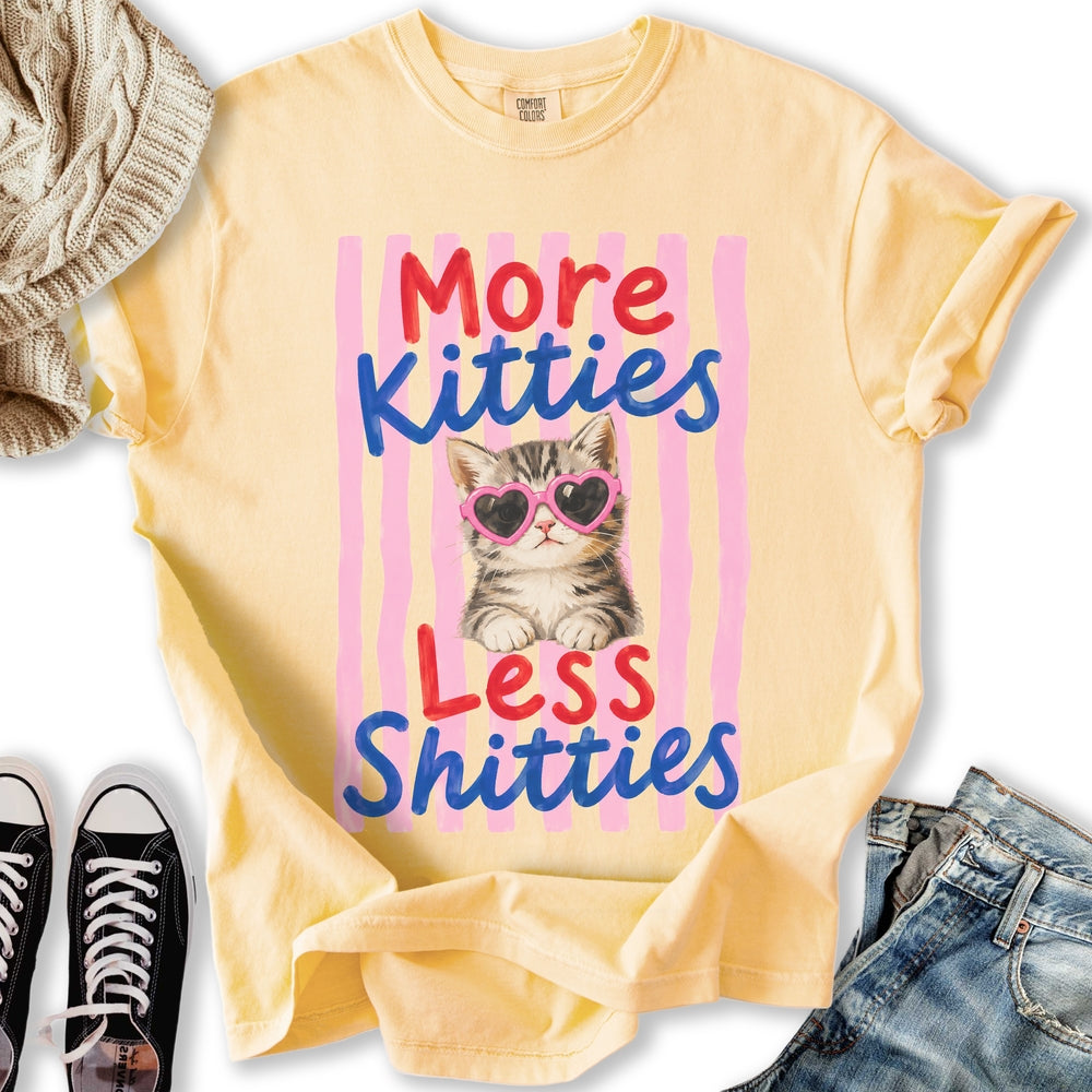 More Kitties Less Shitties T-Shirt