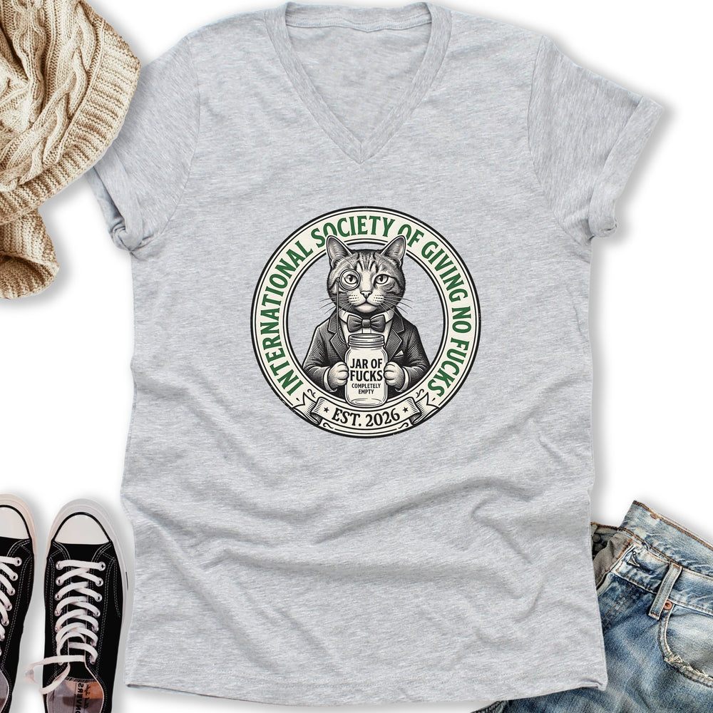 Not GAF Society V-Neck Tee