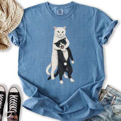 White Cat Headlock T-Shirt