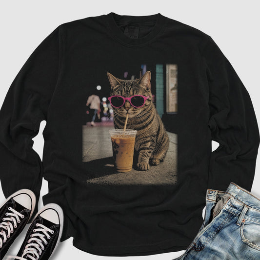 Catpuccino After Dark Long Sleeve Tee