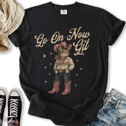 Git Cowgirl Cat Relaxed Tee