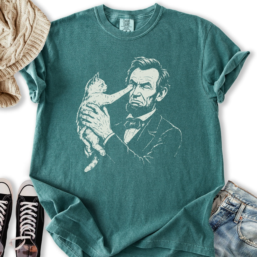 Lincoln Cat Pat T-Shirt
