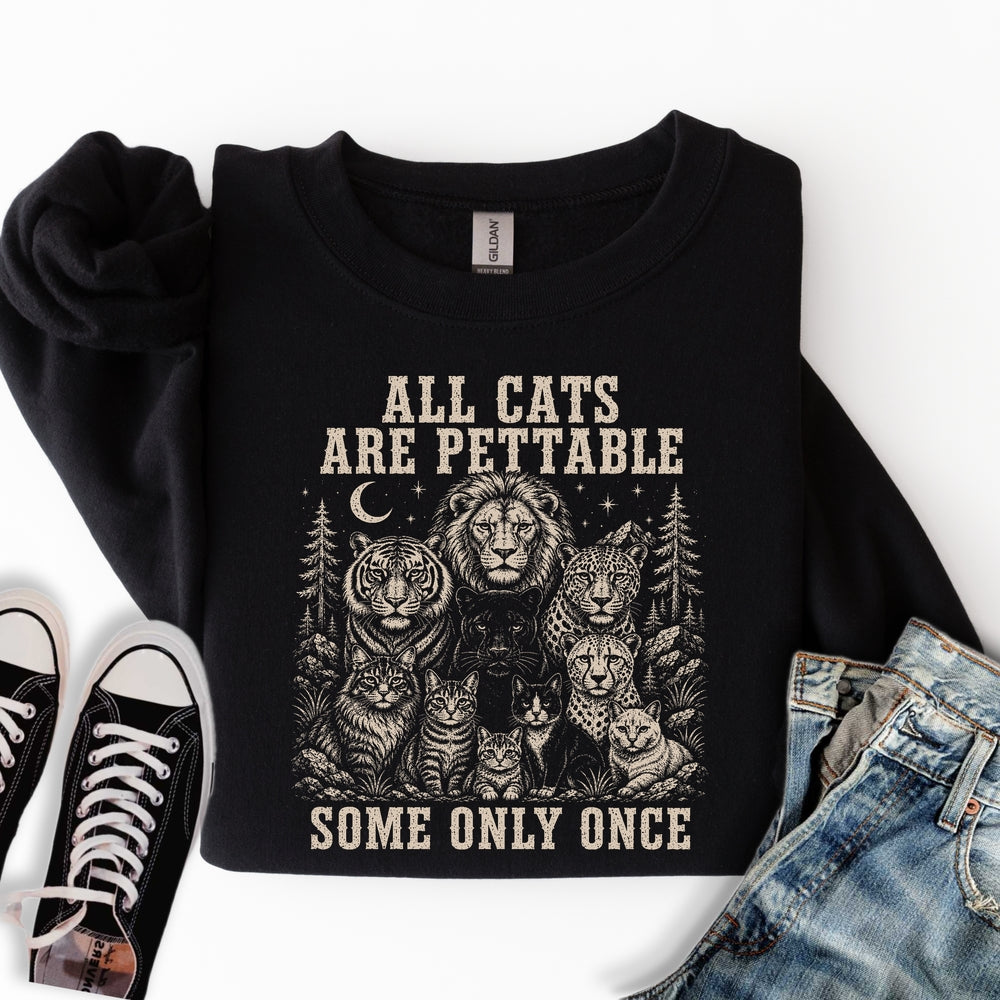 All Cats Are Pettable II Sweatshirt