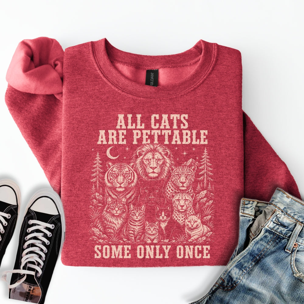 All Cats Are Pettable II Sweatshirt