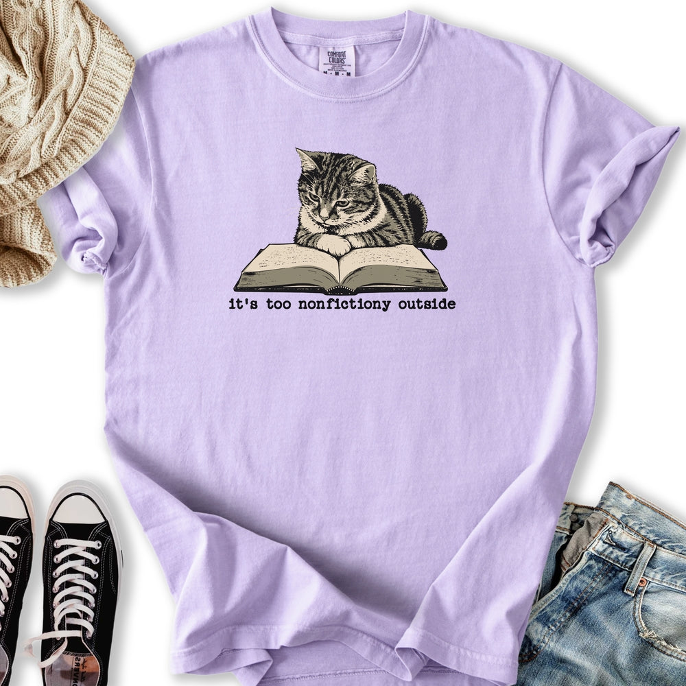 Too Nonfictiony Cat Relaxed Tee