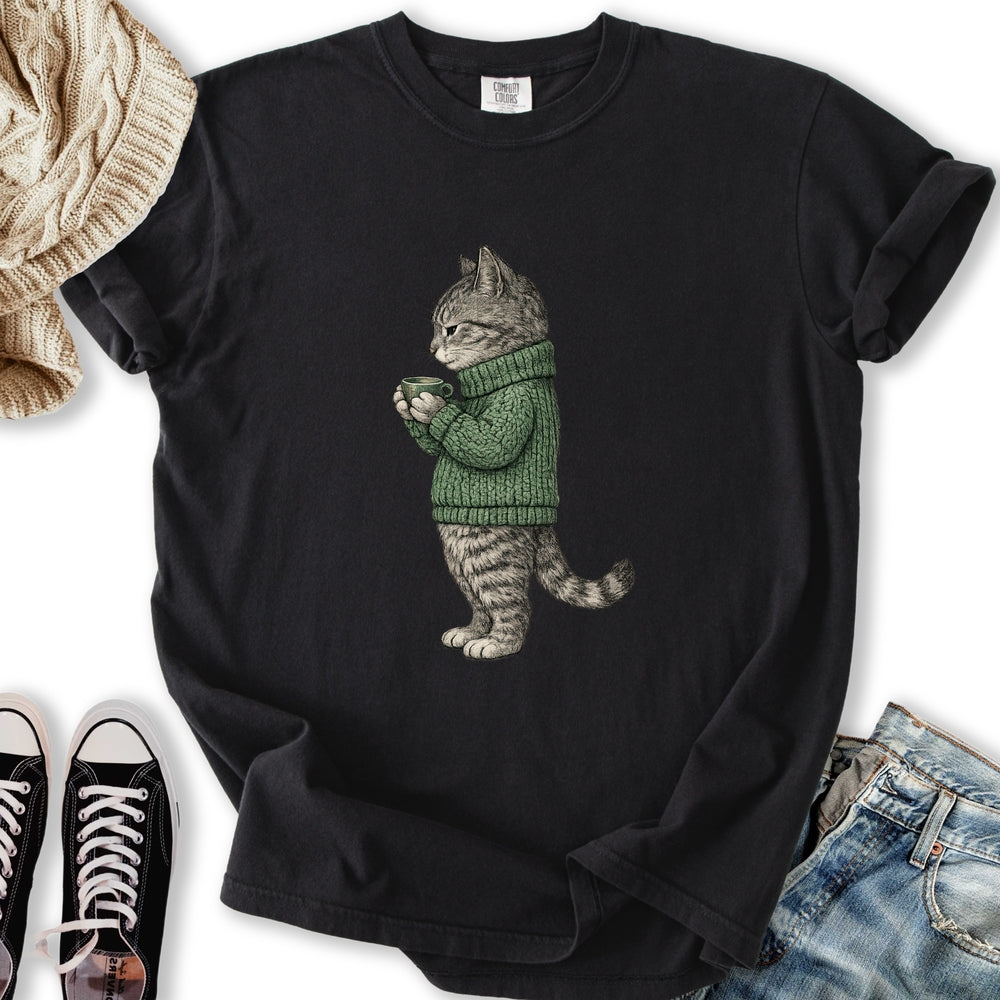 Cozy Tabby Cat T-Shirt