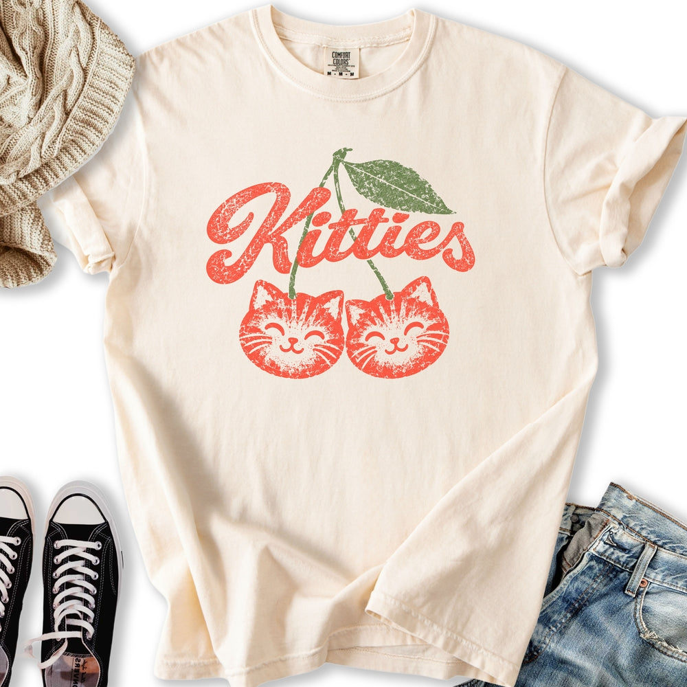 Cherry Kitties Relaxed Tee