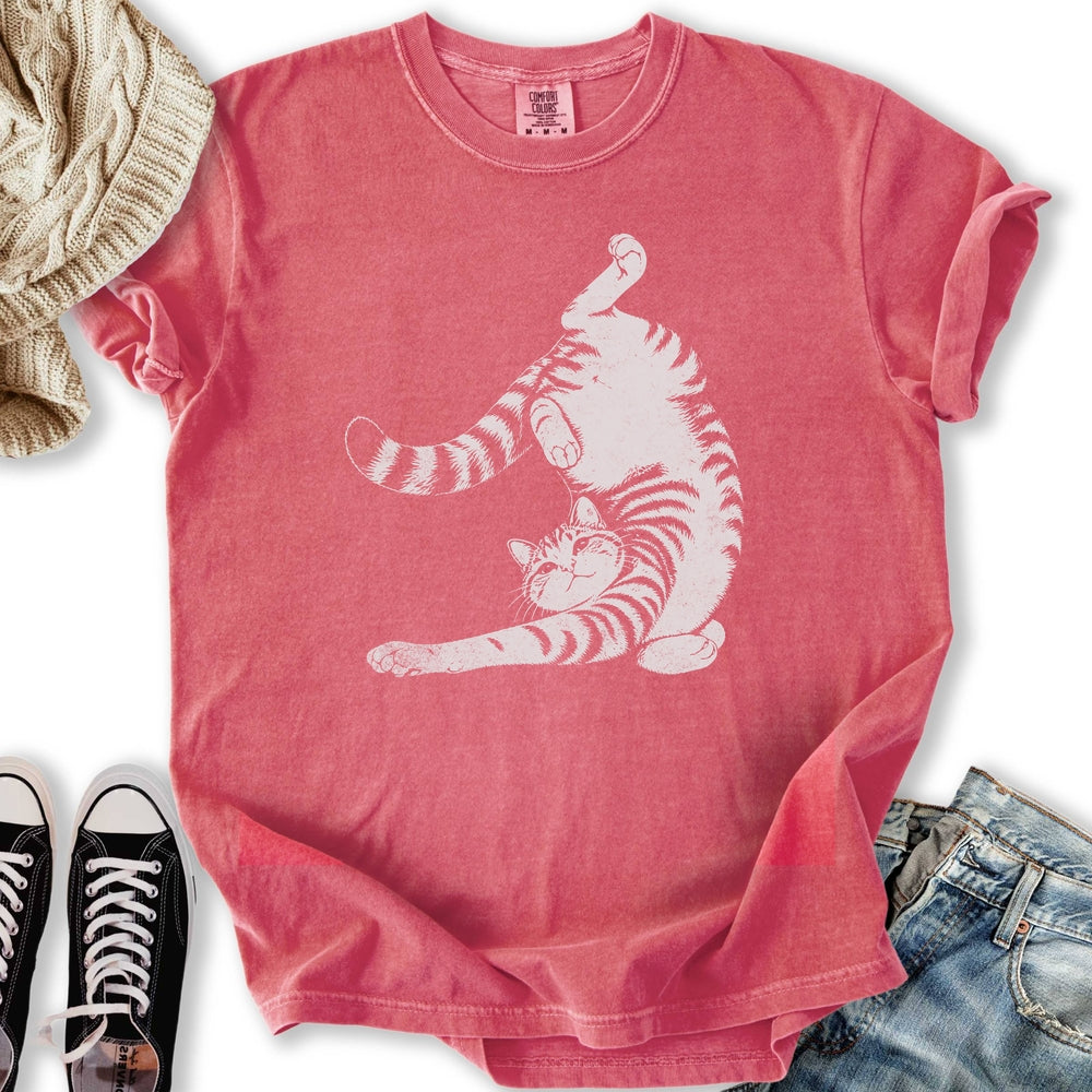 Cat Yoga Pose Relaxed Tee