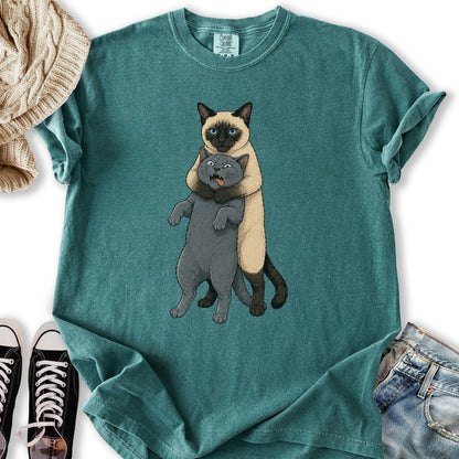 Siamese Cat Headlock T-Shirt