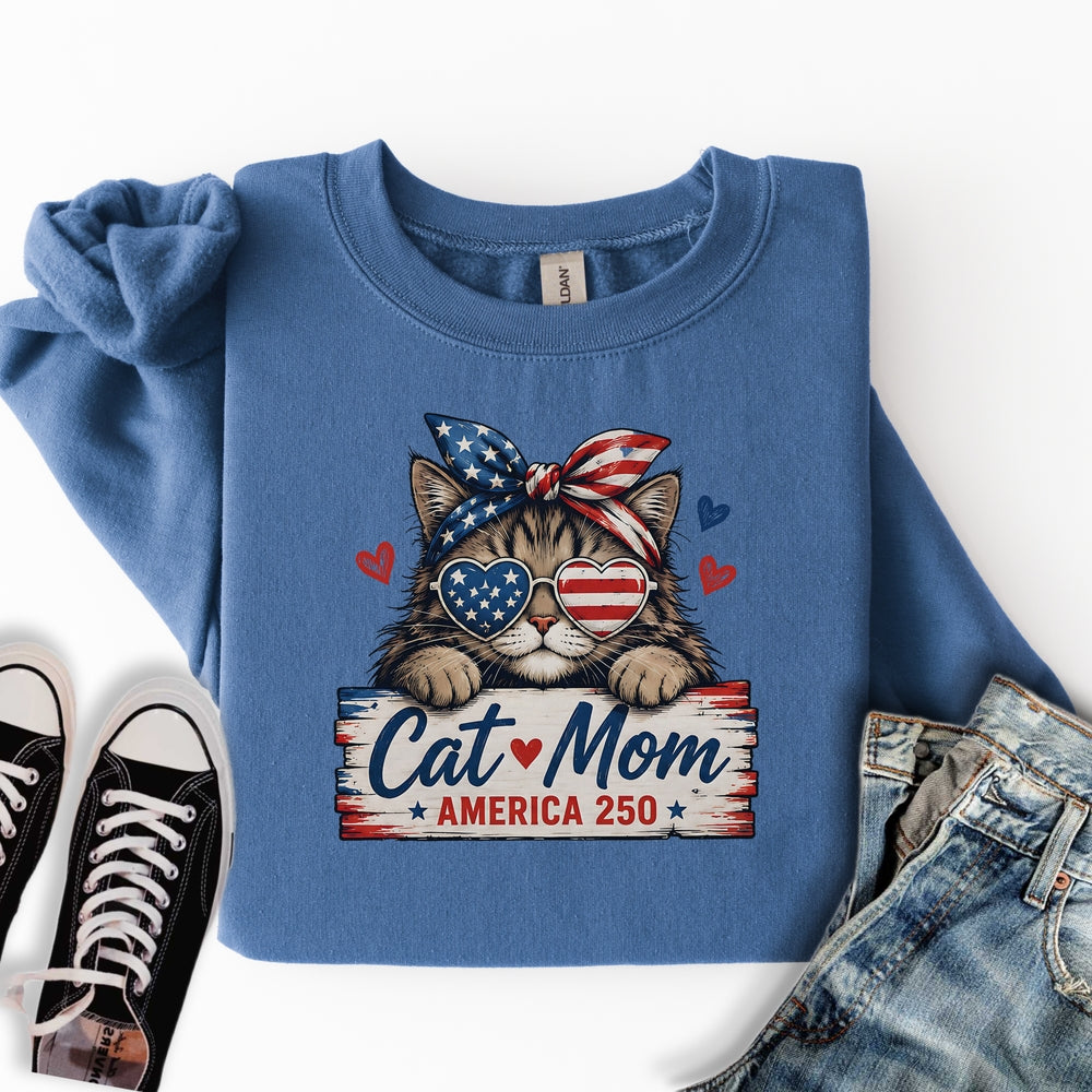 Cat Mom America Sweatshirt