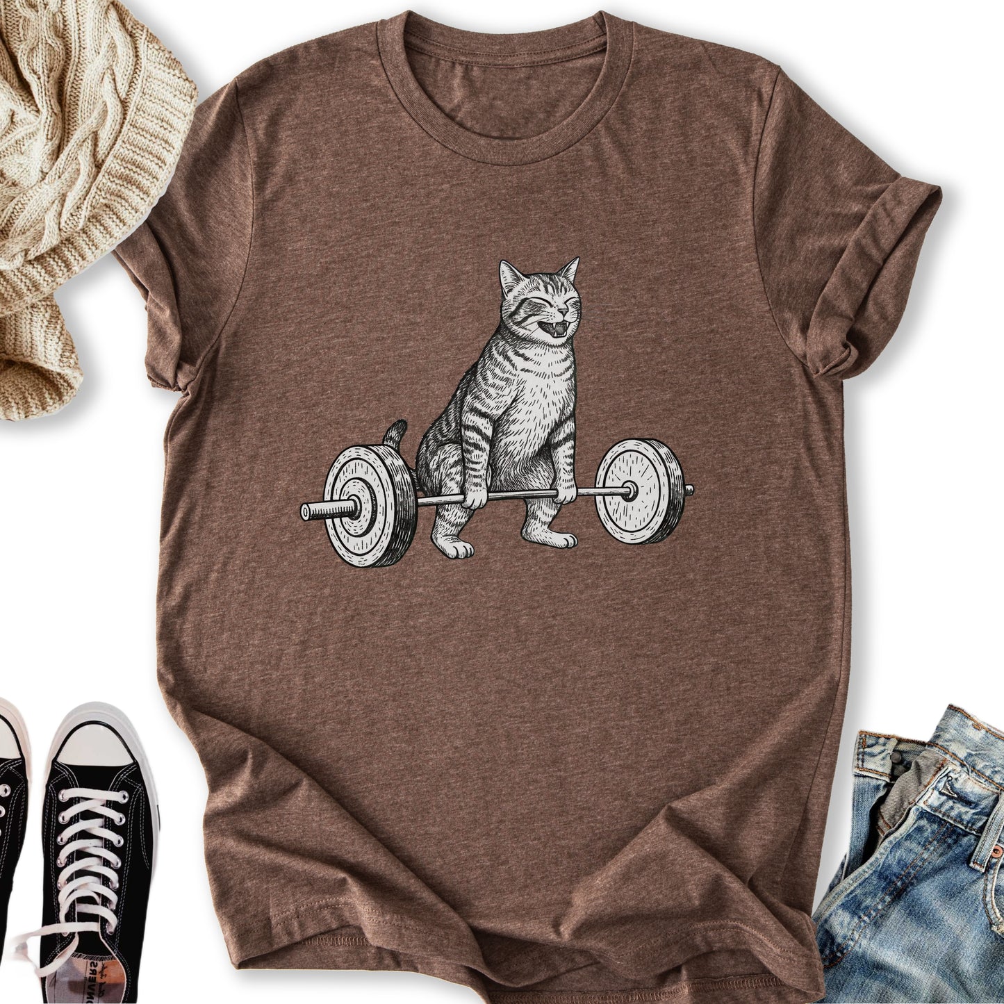 Deadlift Cat T-Shirt