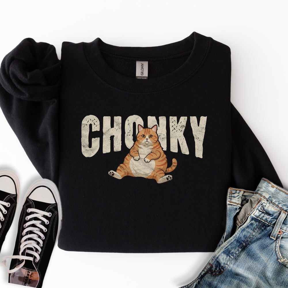 Chonky Orange Cat Sweatshirt