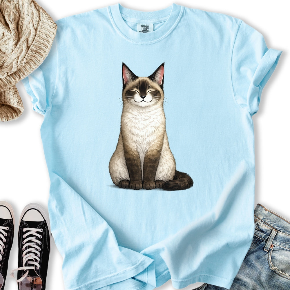 Smiling Siamese Cat T-Shirt