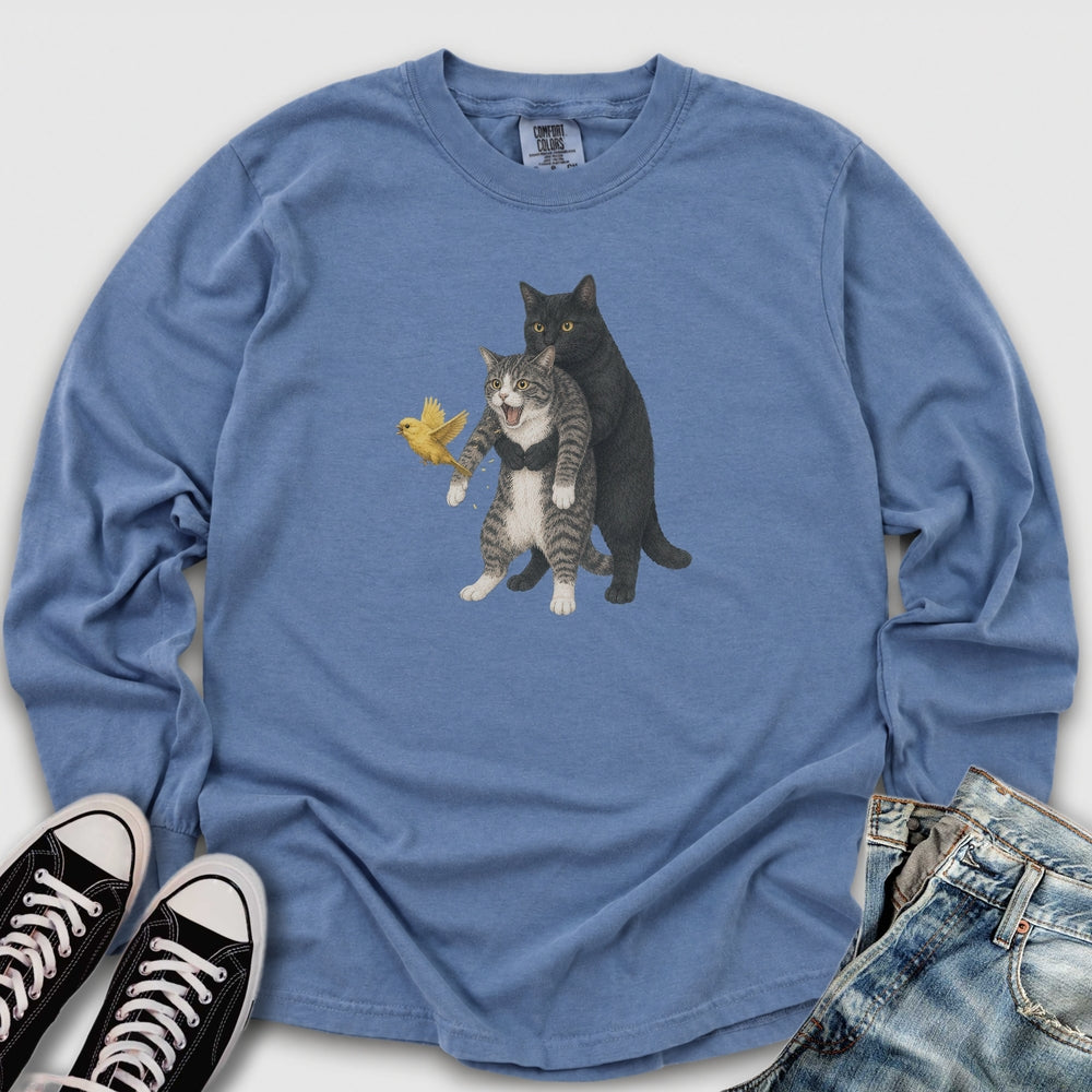 Cat Heimlich Maneuver II Long Sleeve Tee